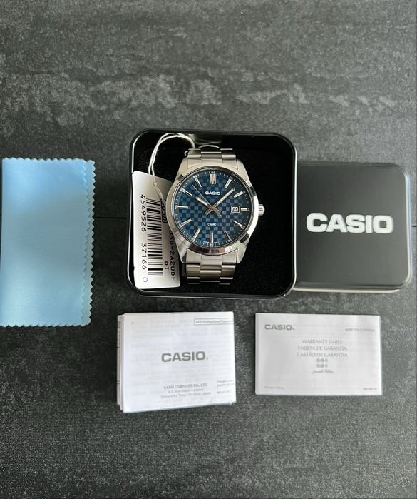Casio MTP-VD03D-2A | Японський механізм Чоловічий годинник Сталь | Оригінал Часы мужские