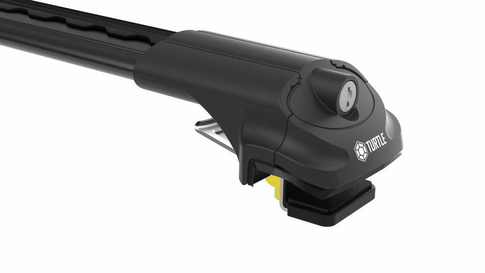 Bagażnik bazowy dachowy na relingi Turtle Air zamykany aerodynamiczny