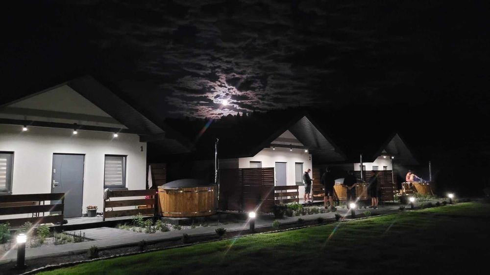 domki całoroczne Sylwester Bieszczady bania jacuzzi noclegi Solina