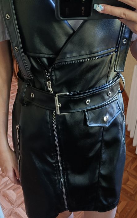 Стильний сарафан з екошкіри branda