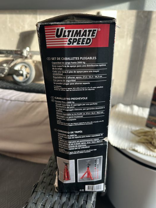 Cavaletes de Apoio para Automóvel Ultimate Speed 2T – Novos, Nunca Usados