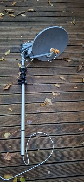 Antena satelitarna rozkładana kamper przyczepa