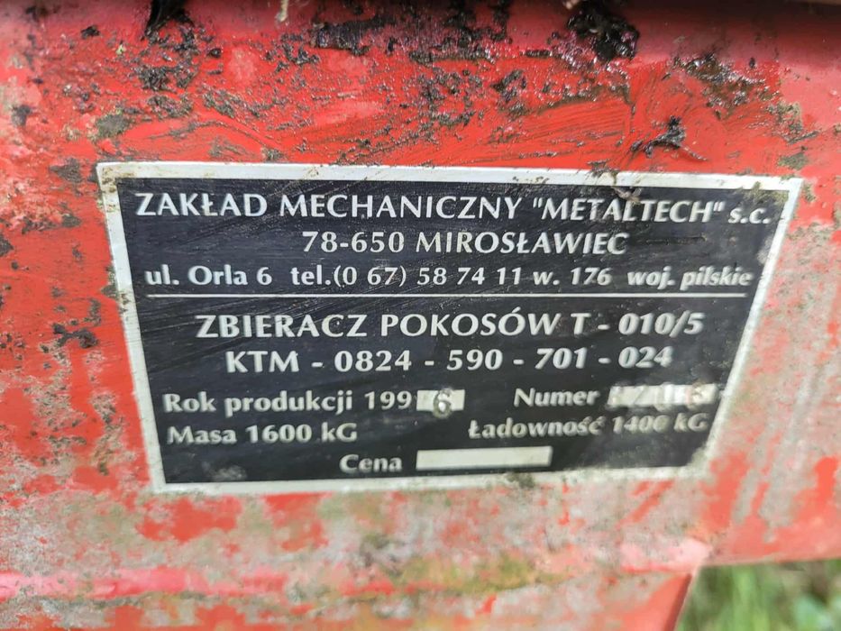 Przyczepa samozbierająca