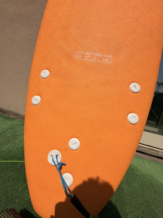 Prancha de Surf Softboard Olaian 6'0 + Leash Shapers + Quilhas