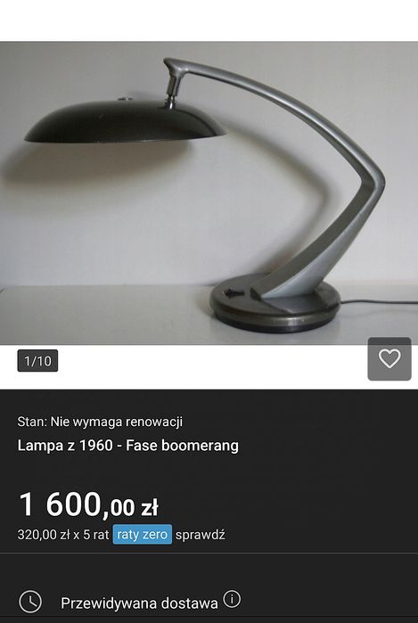 Lampa MOSIĄDZ  wys. 61 cm na Lwich łapach masywna POLECAM