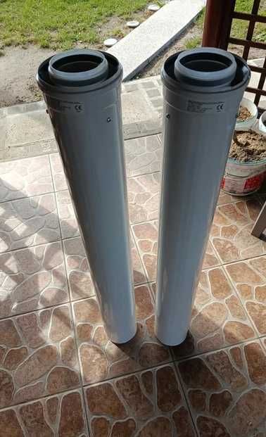 Przewód rura Bosch powietrzno spalinowa 2 sztuki 7738112646