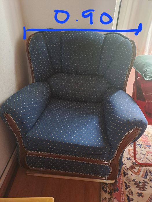 Sofá e poltrona - Como novos