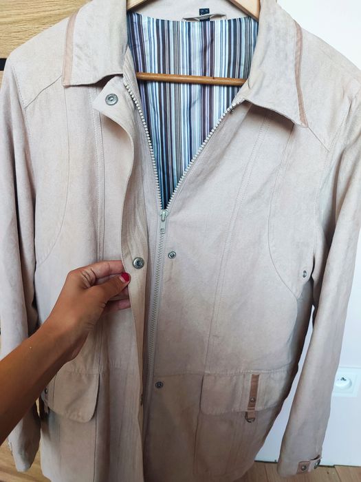 Kurtka damska przejściowa XL jesień zamszowa Basic Plus size