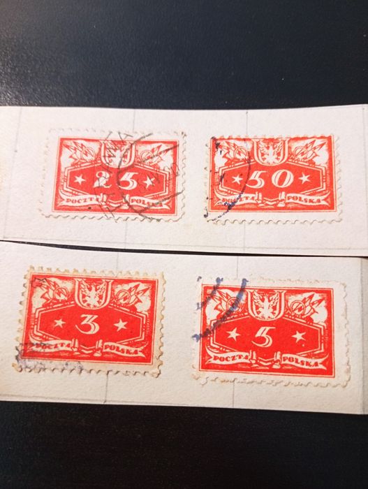 7 selos oficial 1920 - Polonia -  Poczta Polska - 	Polonia