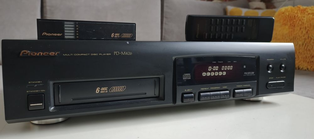 Pioneer PD-M426, odtwarzacz, zmieniarka CDx6, HiFi. Pilot oryginał.