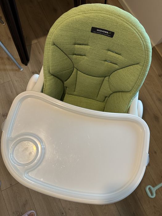 Стільчик для годування Peg Perego Prima Pappa Follow Me Wonder салатовий