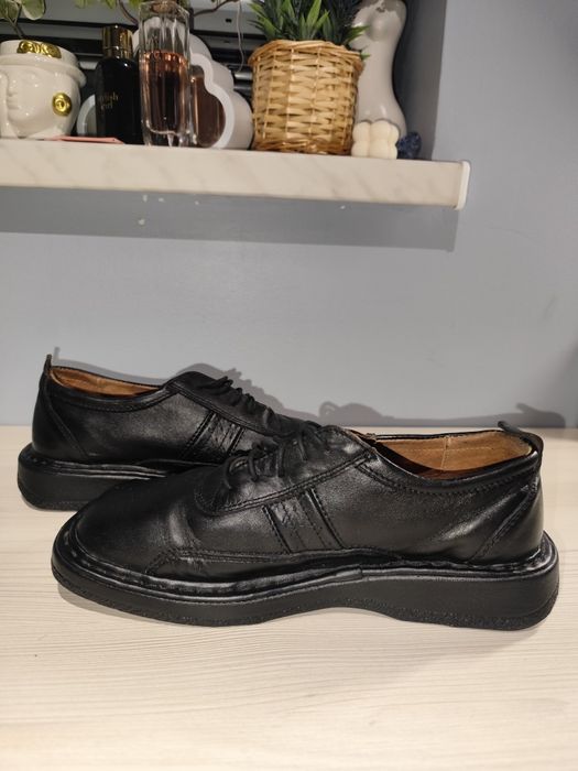 Eleganckie skórzane mokasyny męskie 40