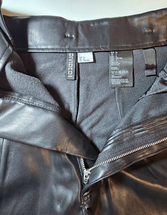 Szorty z ekoskóry H&M Divided.