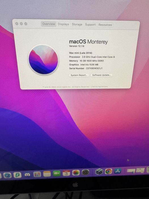 Apple Mac Mini Late 2014 i5 2.6ghz 8GB RAM