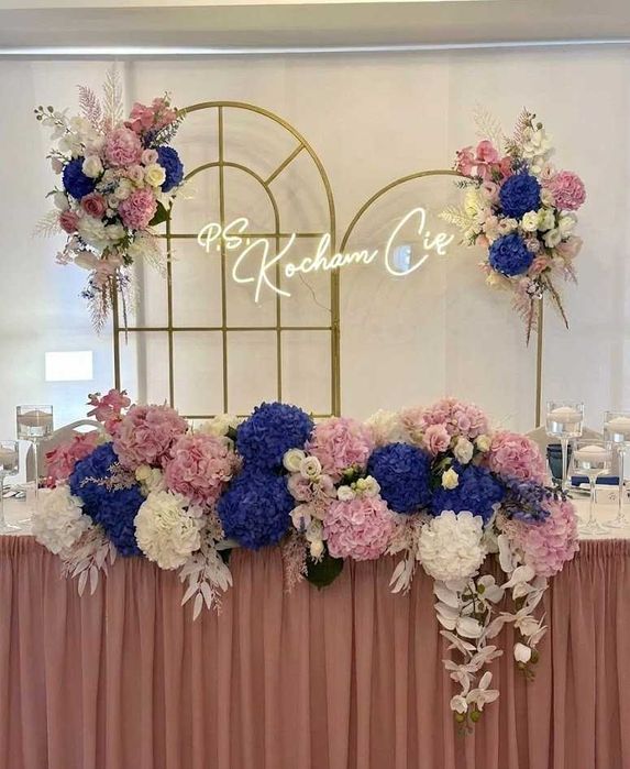 Neon na ściankę do zdjęć Napis LED Dekoracja tła za Parą Młodą