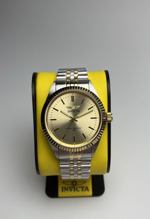Invicta 29382, годинник золотистий циферблат, чоловічий годинник