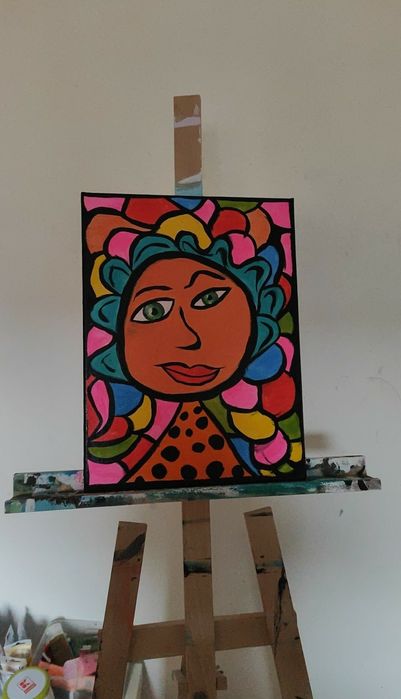 Abstrakcyjny obraz na płótnie 30x40cm