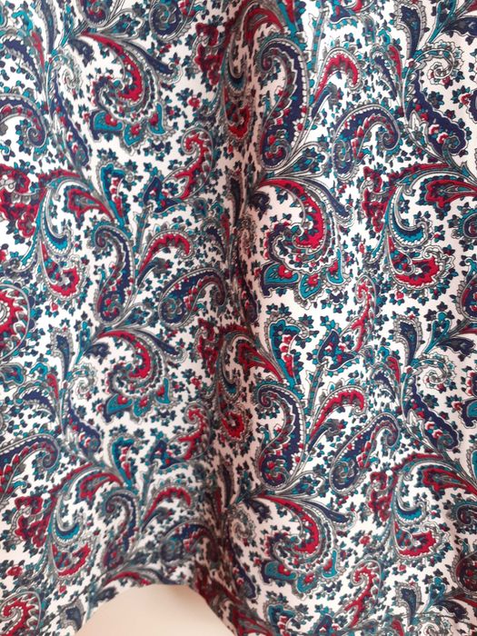 54 56 Jak nowa spódnica w gumę midi letnia plażowa wzory paisley retro