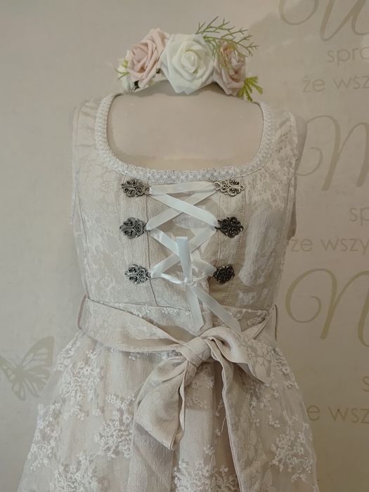 Strój przebranie ludowe folk Oktoberfest Jagna Chłopi wesele roz 40