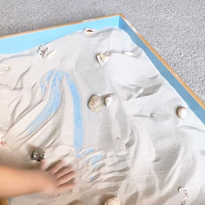 Пісочниця юнгіанська дерев’яна для пісочної терапії, 70х50х8 см