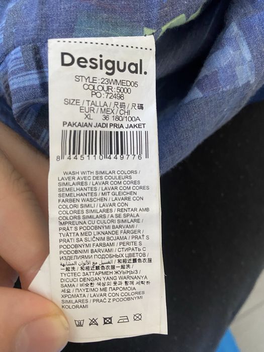 desigual marynarka jeansowa męska xl patchwork kroj męska kurtka casual 2023