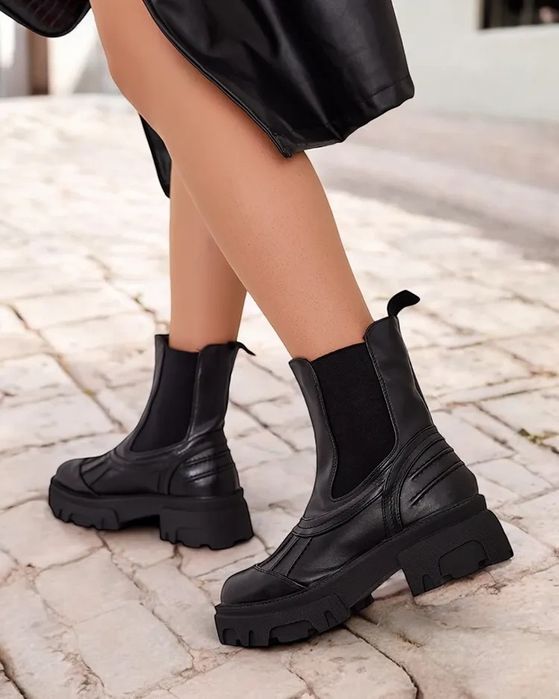 36 37 38 botki 39 40 41 workery na grubej podeszwie ocieplane wsuwane