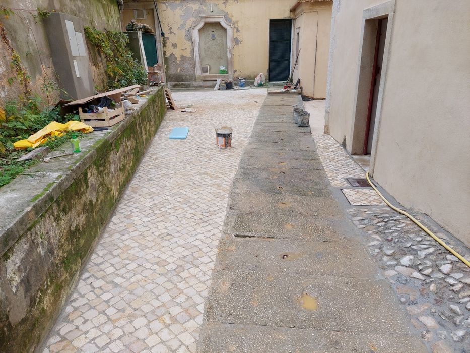 Calcada   pave    lancil