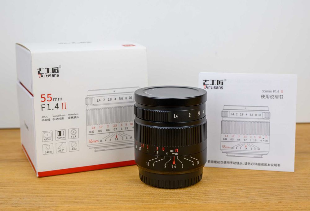 Obiektyw 7ARTISANS 55 mm f/1.4 II Fuji X Mount