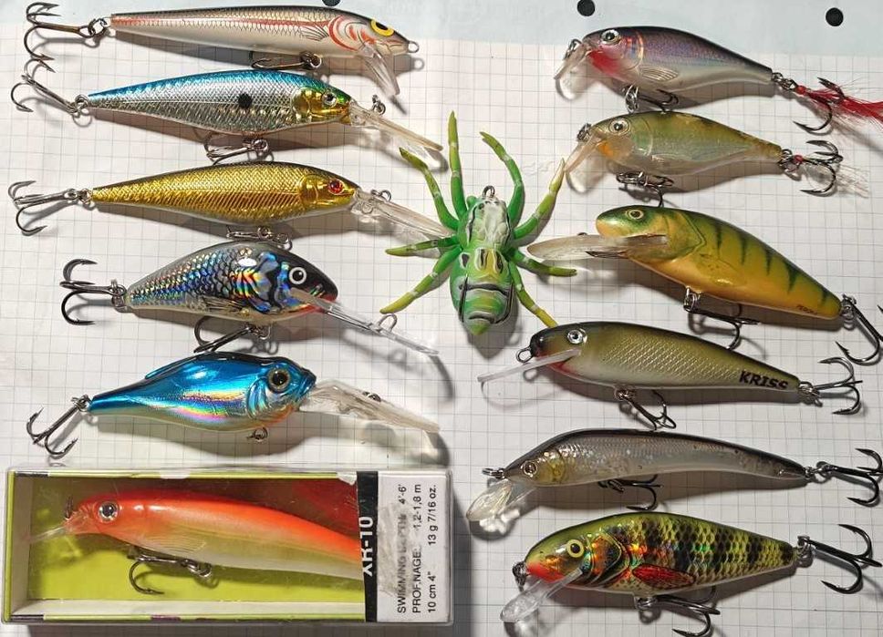 P. Salmo Perch 8 , Hornet 6, Sebile, Rapala, STORM, Taps  handmade