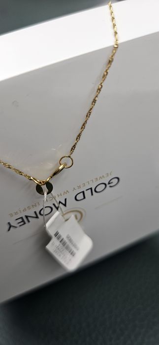 Złoty łańcuszek singapur 585 GOLD MONEY**