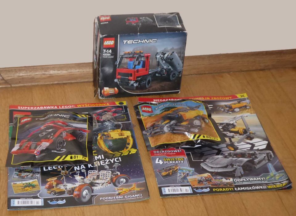 LEGO Technic 42084 Hakowiec + 2 Gazetki Technic : Wyścigówka i Kombajn