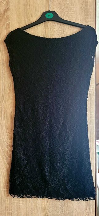 Sukienka mini tunika koronka