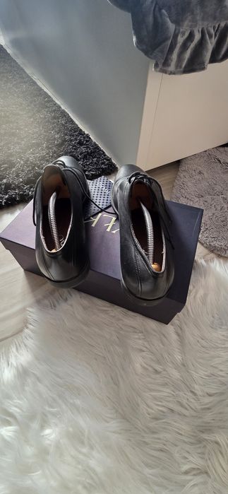 Skórzane eleganckie  buty Ryłko r 44