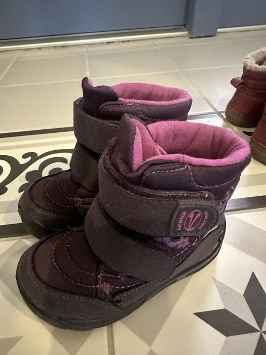 Buty Buciki jesienne zimowe fioletowe Richter 23