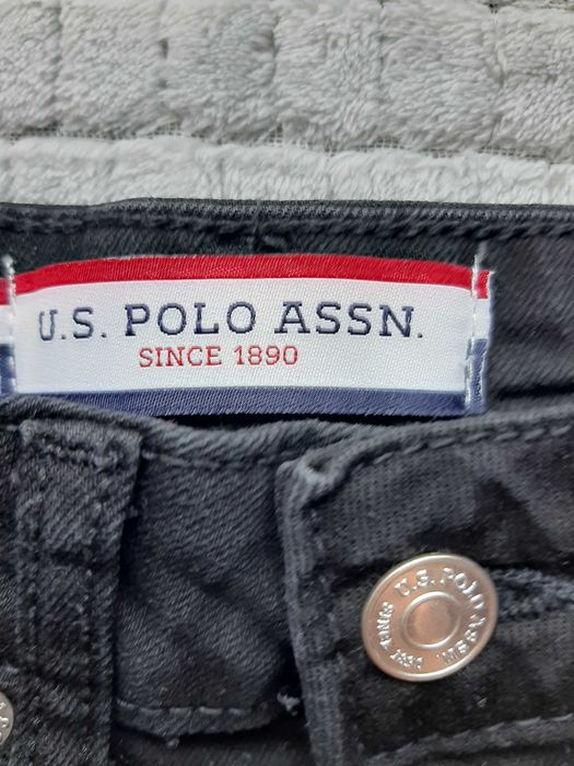 JAK NOWE-U.S. Polo Assn - dziewczęce spodnie dżinsowe, czarne, rozm. S