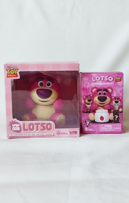 Toy story miś LOTSO skarbonka i figurka - nowy komplet