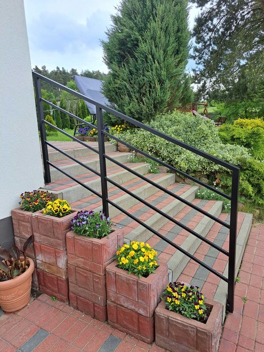 Balustrady balkonowe ze stali, nierdzewne, ocynkowane