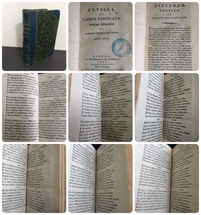 Edição rara
- Ulysséa, ou Lisboa edificada, 1827