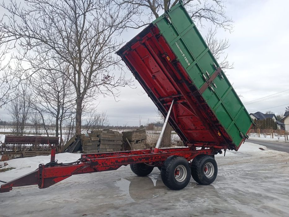 Przyczepa wywrotka jednoosiowa i Tandem, wysokie składowanie