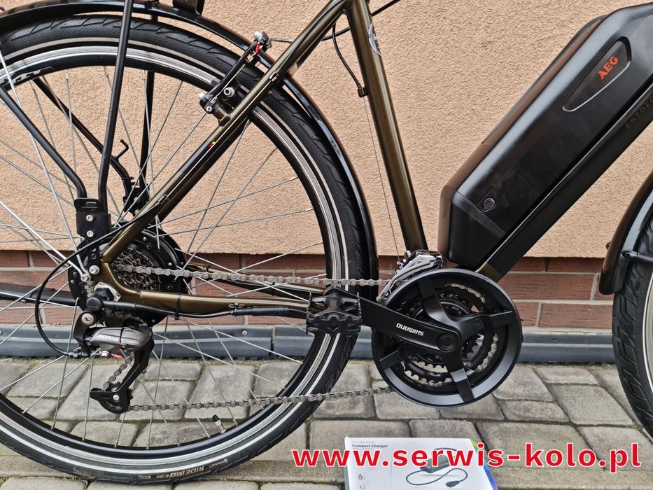 Rower elektryczny AEG koła 28 SHIMANO ALTUS aluminium rabat WYSYŁKA