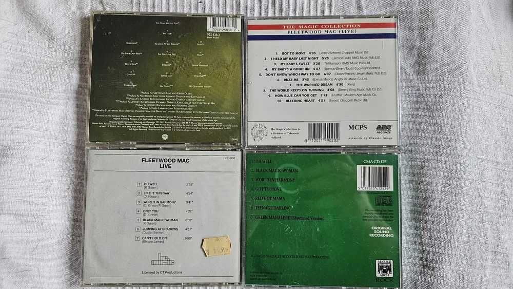CD Zestaw 4x FLEETWOOD MAC - Live - Greatest Hits