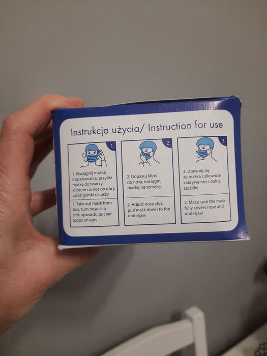 Maseczki jednorazowe medyczne 50 sztuk