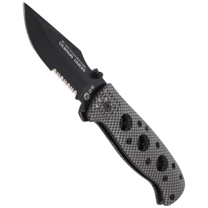 K25 Titanium Tactical Carbon Folder 85mm Nóż składany 19221
