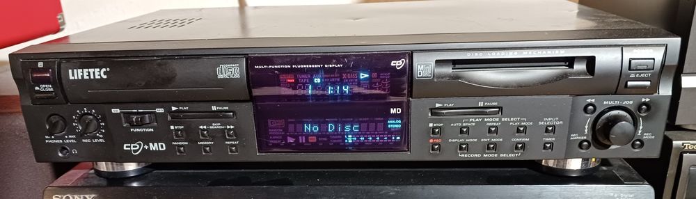 Combo Lifetec  LT8964  CD + Mini  Disc