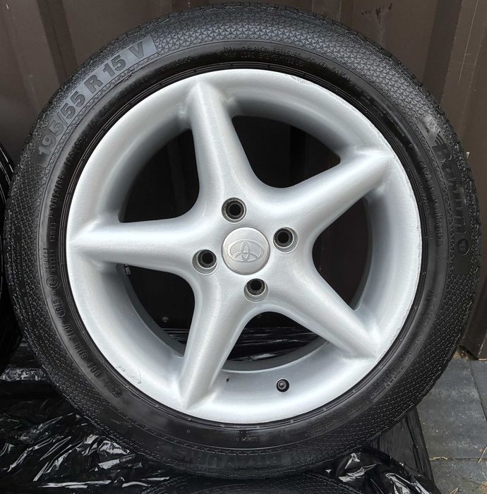 Super felgi aluminiowe ARTEC 15 cali 4 x 100 + opony BARUM 195 55 R15