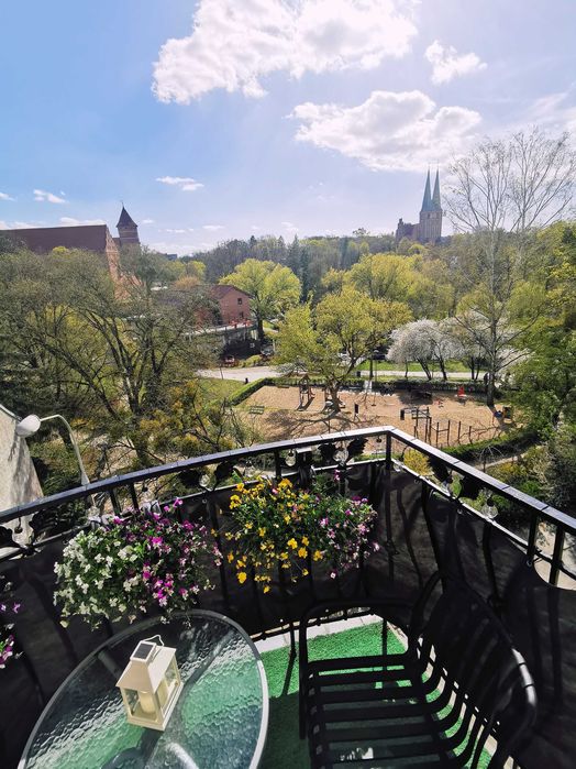 Apartament z balkonem widok na Zamek