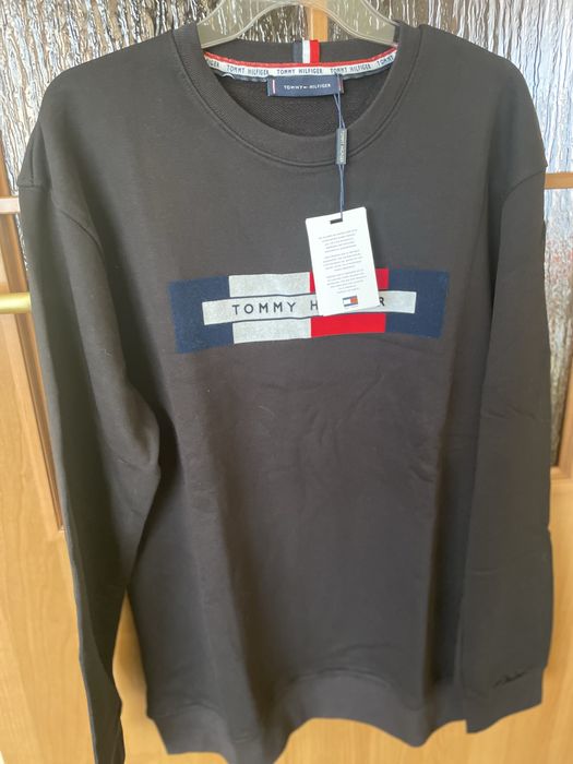 Czarna bluza męska Tommy Hilfigier XL