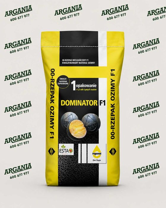 Rzepak ozimy Dominator  F1, C1, 1,5 mln Integral Pro + Lumiposa - wysyłka gratis