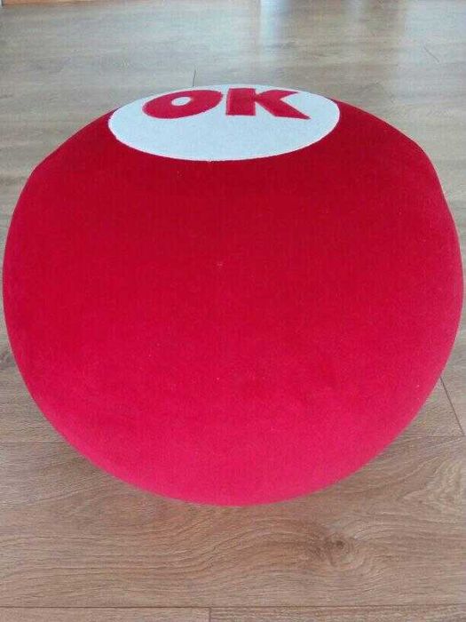 Puff Redondo Vermelho OK