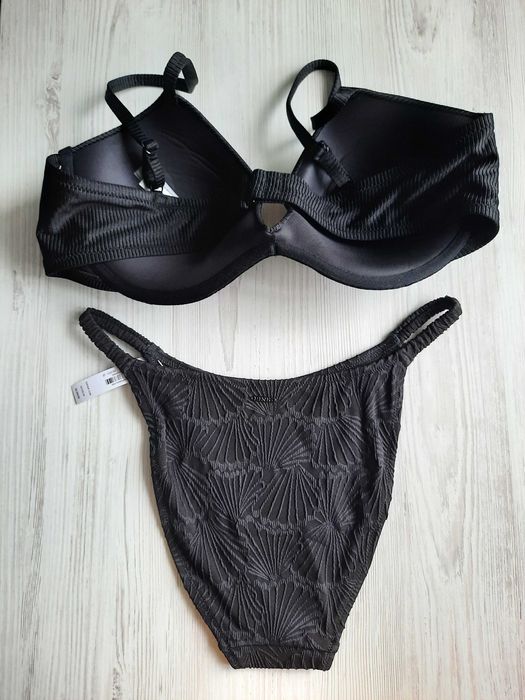 Черный купальник на большую грудь Victoria's secret оригинал чашка Д Е